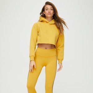 TNAPerfectHoodieCropSweaterWashedGreenSzXS